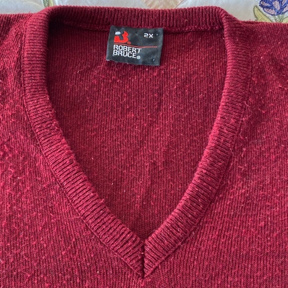 VTG I Robert Bruce I Maroon I 1980s I Nutty Professor Sweater Vest - Picture 8 of 16